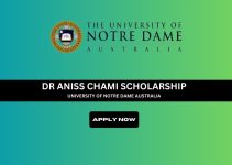 Dr Aniss Chami Scholarship at University of Notre Dame Australia